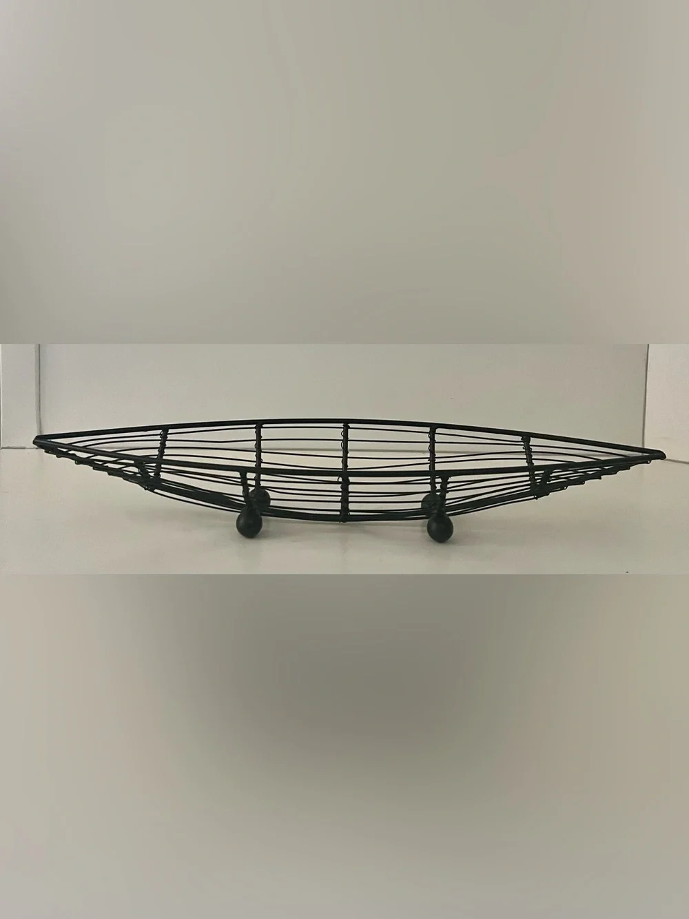 Dark Brown Metal Wire Basket